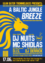 Flyer Nuits and MC Shidlas (Vilnius, LT) at Fridayclub, Distillery