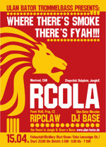 Flyer RCola (Montreal, CAN) und Ripclaw (Praha, CZ) im Fridayclub, Distillery