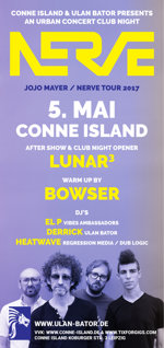 Flyer, Jojo Mayer's Nerve tour at Conne Island